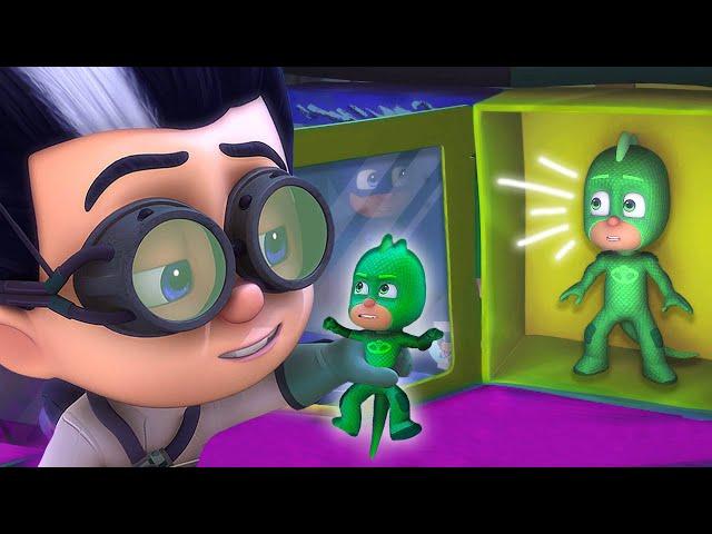 Romeo verwandelt Gecko in eine Action-Figur!  PJ Masks Deutsch Pyjamahelden | Cartoons für Kinder