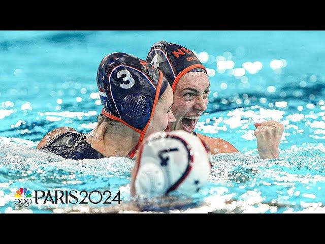 Netherlands' last-second dagger ends USA's historic medal run in women's water polo | Paris Olympics