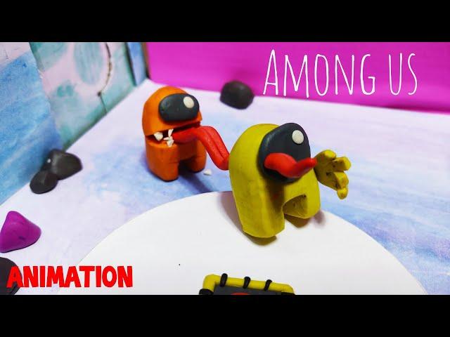 Мультфильм Among Us из пластилина. ClayHobby №44