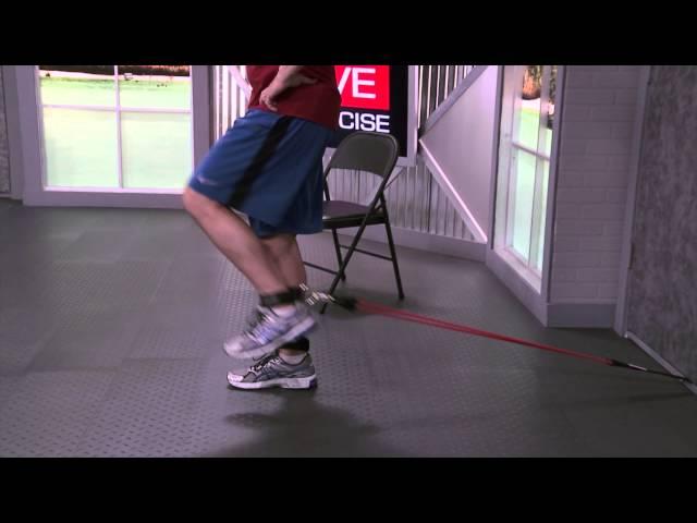 HOW TO DO Standing Leg Extension with Resistance Bands