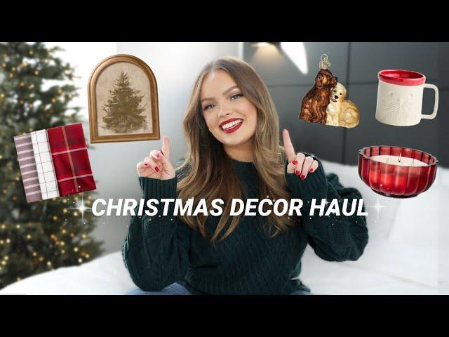 *NEW* CHRISTMAS DECOR HAUL!  Target, Amazon, Crate & Barrel and Anthropologie 2024