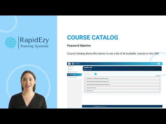 Course Catalog - RapidEzy LMS User Guide