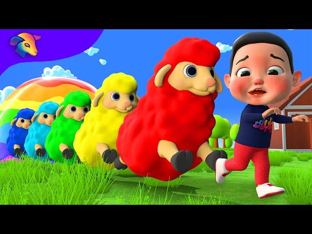 Learn colors with Baa Baa Black Sheep | BluLoo Nursery Rhymes & Kids Songs