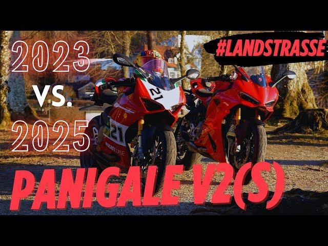 Panigale V2S 2025 vs 2023 auf der Landstraße - Welche ist besser?