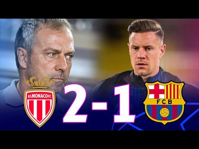 MONACO VS BARCELONA [2-1], UEFA CHAMPIONS LEAGUE 2024/25 - MATCH REVIEW