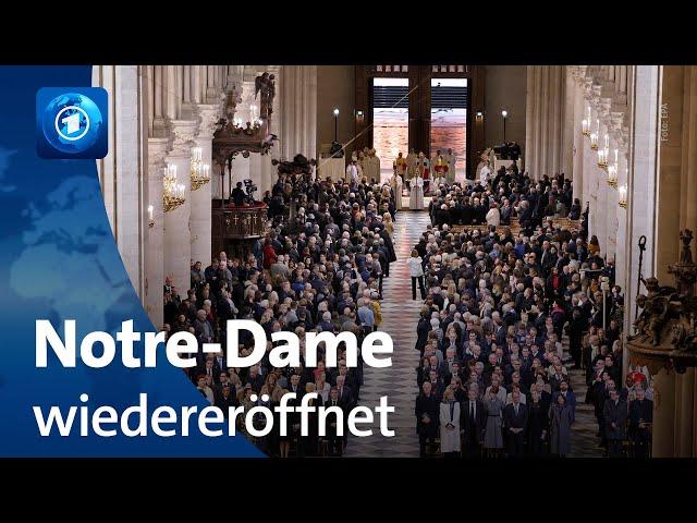 Kathedrale Notre-Dame mit viel politischer Prominenz wiedereröffnet