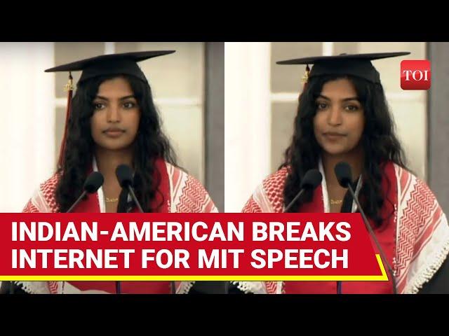Viral: MIT Grad Wears Arab Headscarf; Torches Alma Mater’s Israel Ties In Viral Speech |Megha Vemuri