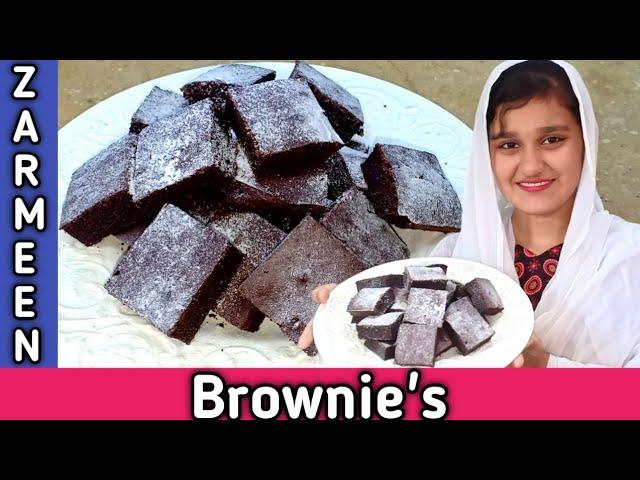 Brownie Recipe ||How To Make Brownie Recipe by Kitchen With Zarmeen.