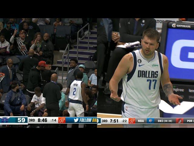 Kyrie Irving gets fan ejected then Luka Doncic gets 16th tech vs Hornets