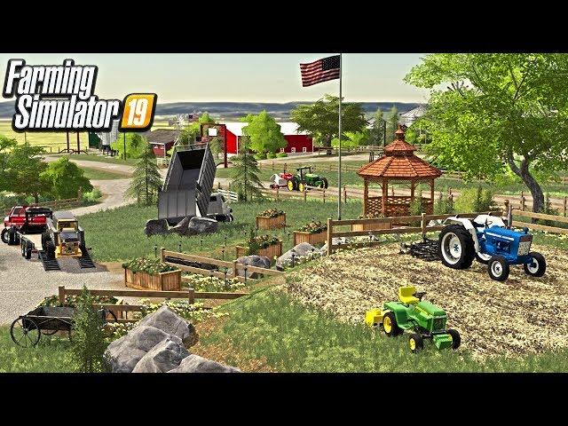 MAKING MRS STEVEO'S GARDEN FROM SCRATCH (ROLEPLAY) FARMING SIMULATOR 19