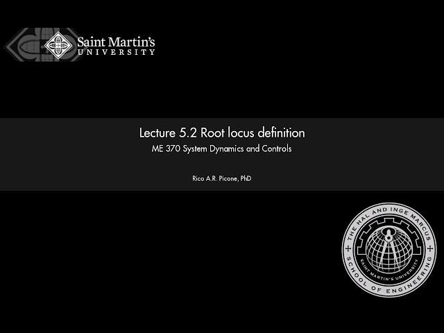 System Dynamics and Controls: Lecture 5.2 Root locus definition.
