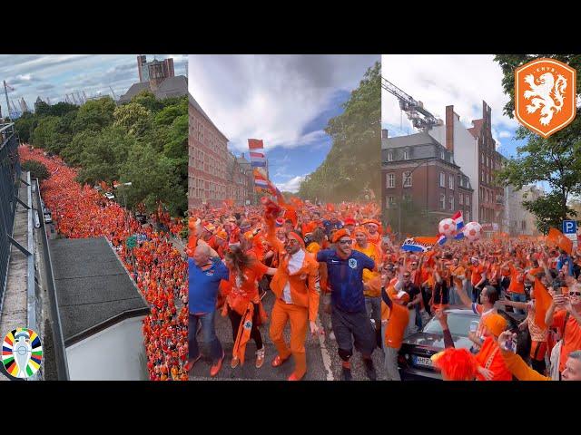 Crazy Scenes In Hamburg As Netherlands Fans Take Over The City Ahead Of Their First EURO 2024 Game