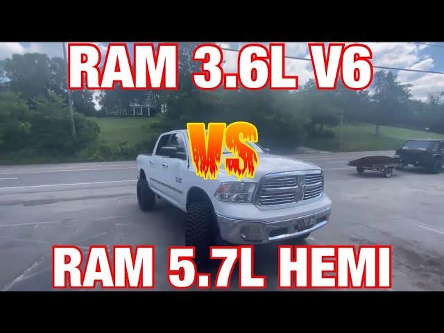 RAM 5.7 HEMI Vs RAM 3.6 V6!