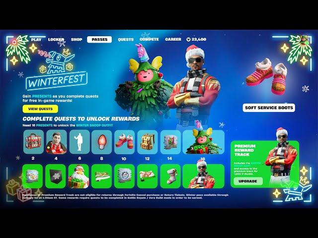 Fortnite Winterfest 2024! (ALL REWARDS)