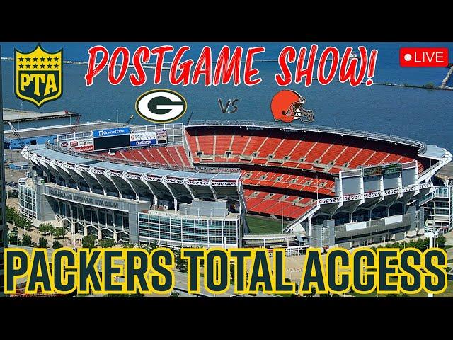 LIVE Green Bay Packers Cleveland Browns Postgame Show | Packers Total Access | #GoPackGo