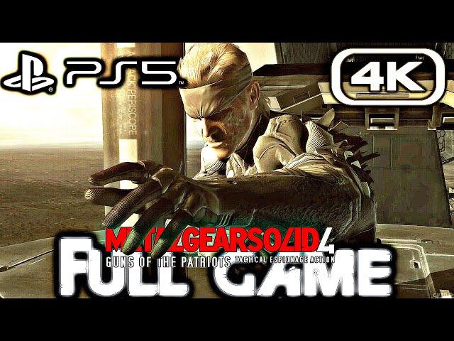 METAL GEAR SOLID 4 PS5 Gameplay Walkthrough FULL GAME (4K 60FPS) No Commentary