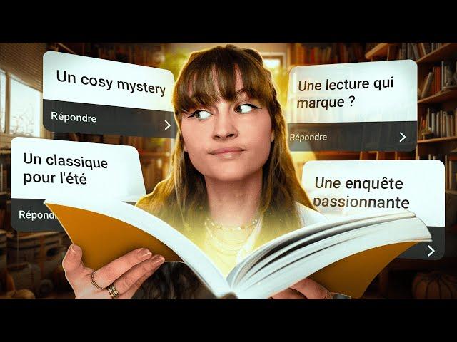 Je vous recommande DES LIVRES selon vos ENVIES