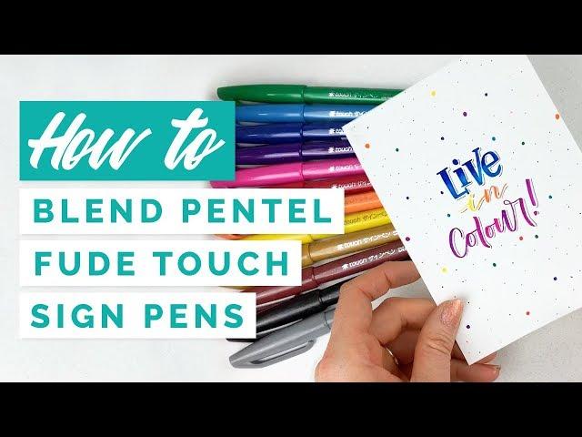 Blending Pentel Fude Touch Sign Pens | Modern Calligraphy