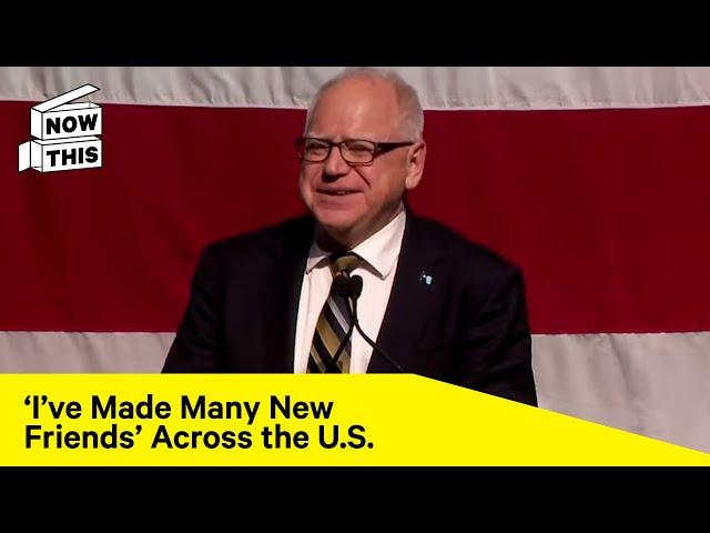 Tim Walz Addresses Election Loss With Humor and Empathy