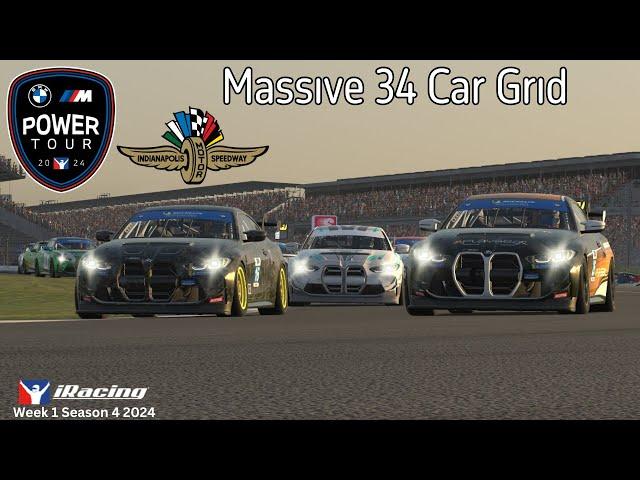 iRacing BMW M Power Tour BMW GT4 Fixed Indianapolis 2024 Season 4 Week 1