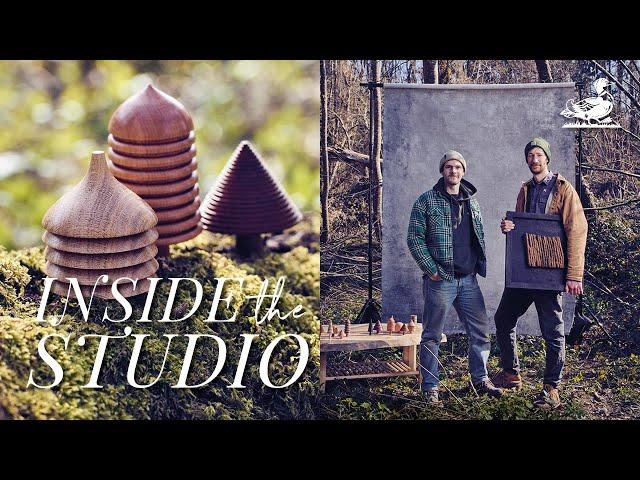 Meet the woodworking pair crafting tiny Christmas trees with a big following | Country Living UK