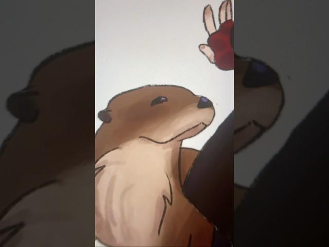 Kota :3 #digitalart #occhallenge #plsdontflop #procreate #otter #enjoy #fypシ゚