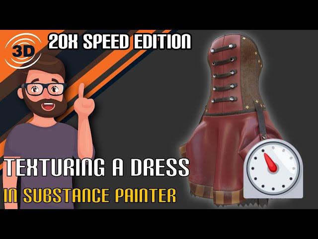 Texturing a Dress in Substance Painter the speed version