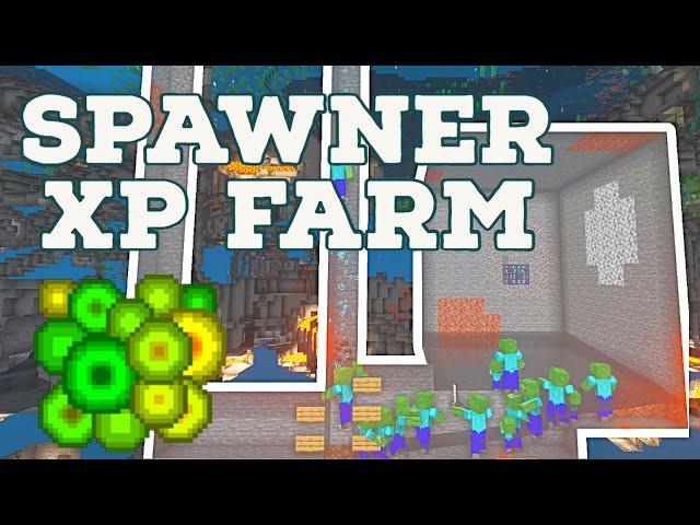 MOB SPAWNER XP FARM - Minecraft 1.19 - Java and Bedrock!