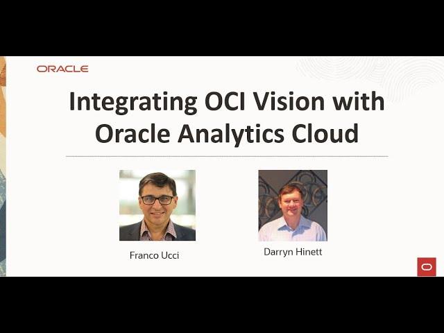 TwF ~ Integrating OCI Vision with Oracle Analytics Cloud