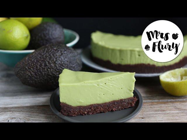 Avocado cheesecake vegan, gluten-free, without sugar | No-bake recipe | Mrs. Flury