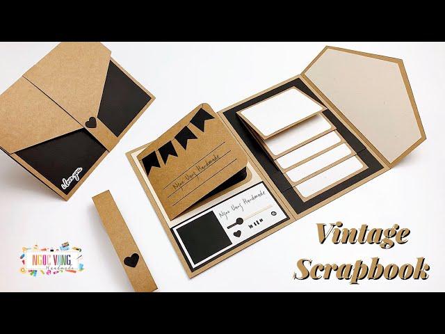 Vintage Scrapbook - Album Ảnh Bìa Thư, Sổ lưu niệm cổ điển • NGOC VANG Handmade