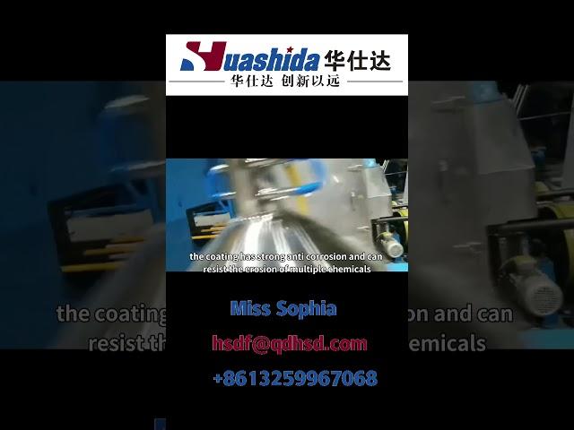 huashida Multi-Station Epoxy Powder Coating Equipment for Steel Pipes#shorts #pipe #3lpe #pipeline