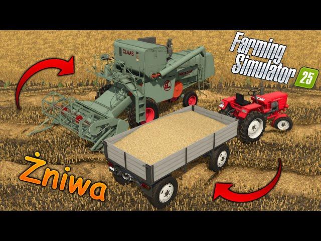 PIERWSZE POLSKIE Żniwa W Farming Simulator 25 | Class & T25 & Autosan