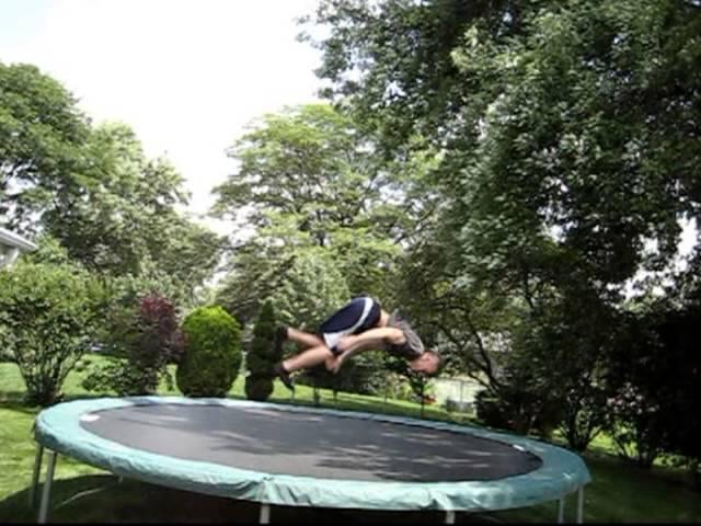 Some trampoline flips