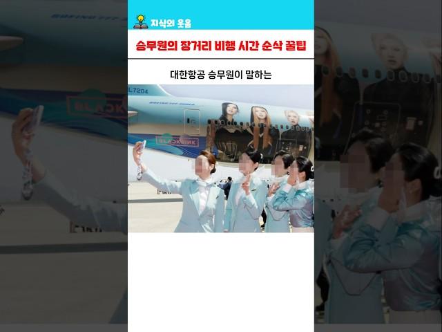 대한항공 승무원이 말하는 장거리 비행 시간순삭 꿀팁