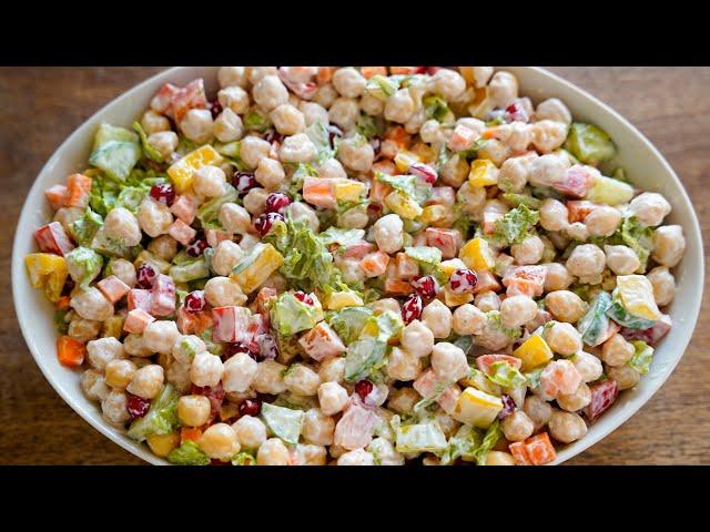 Creamy Chickpea Salad Recipe