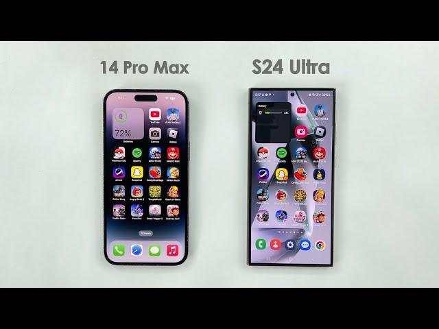 iPhone 14 Pro Max vs Galaxy S24 Ultra - SPEED TEST!