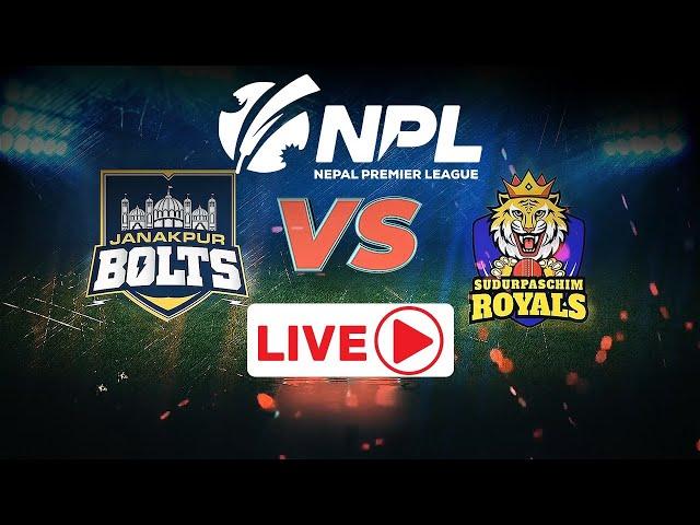 LIVE: JANAKPUR BOLTS VS SUDURPASCHIM ROYALS  | Nepal Premier League 2024 | TU Cricket Ground #npl