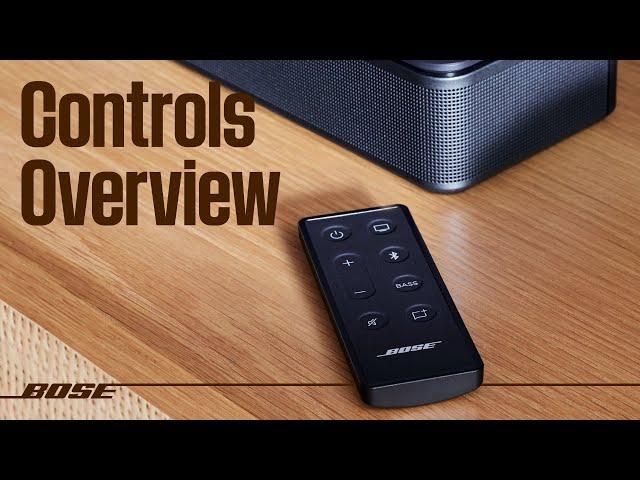 Bose TV Speaker – Controls Overview