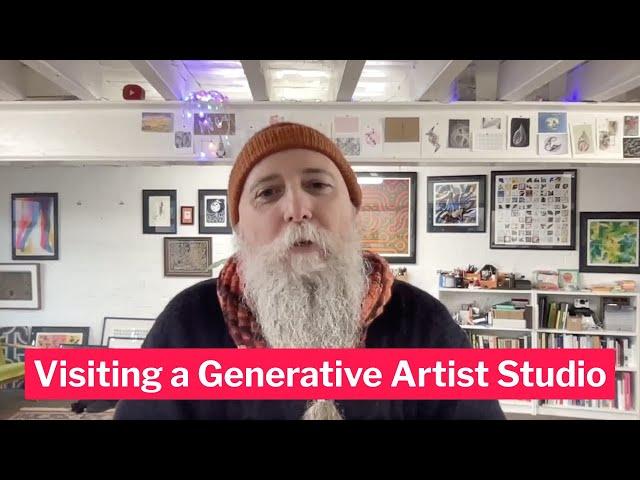 Visiting a Generative Artist Studio ft. Dan Catt