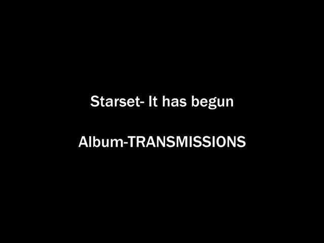 Starset- It Has Begun  (Lyrics)