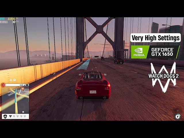 GTX 1650 | Watch Dogs 2 Very High Settings | Gameplay