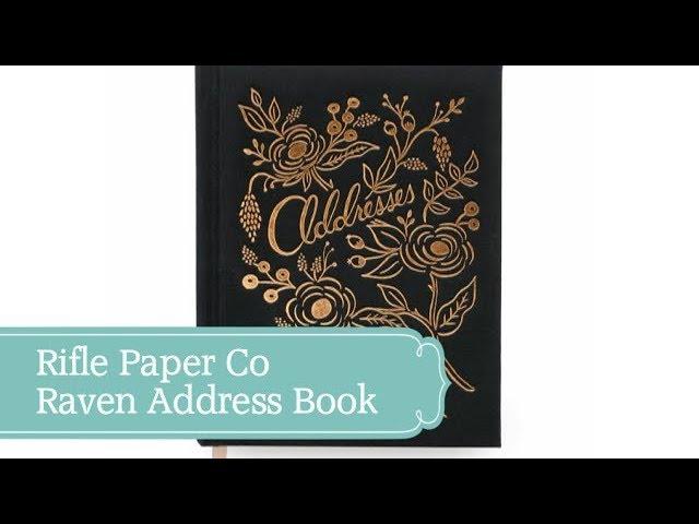 Rifle Paper Co Raven Address Book