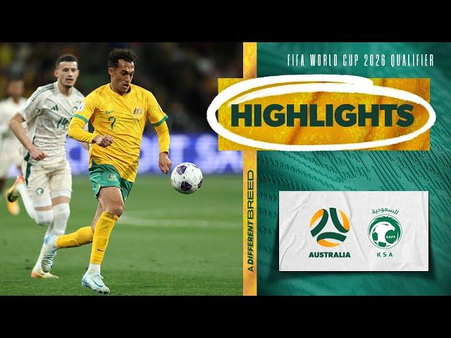 Australia v Saudi Arabia | Highlights | FIFA World Cup 2026 Third Round Qualifier