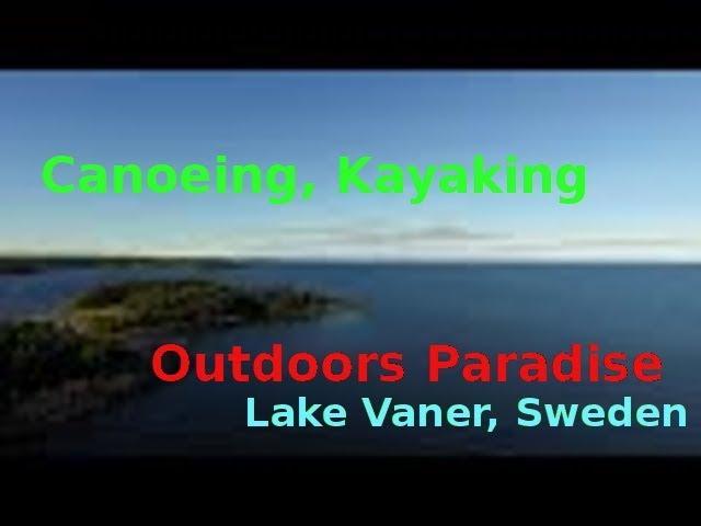 Drone Aerial Video: Canoeing, Boating and Outdoors Paradise along Lake Vaner, Sweden