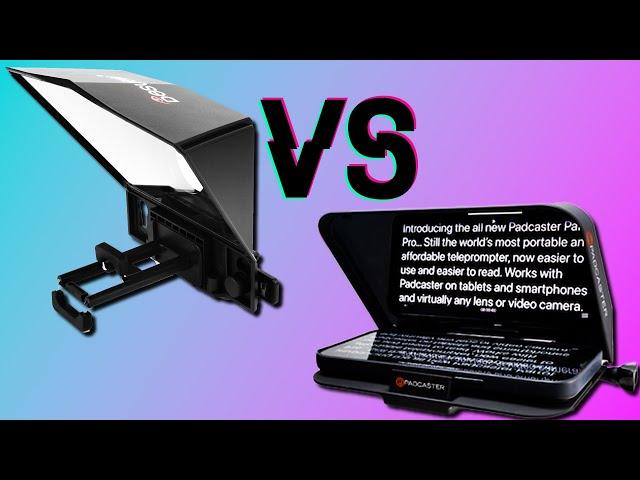 Padcaster Parrot Pro vs Parrot vs Desview T2 - Teleprompter FOV 24mm & 16mm Tests