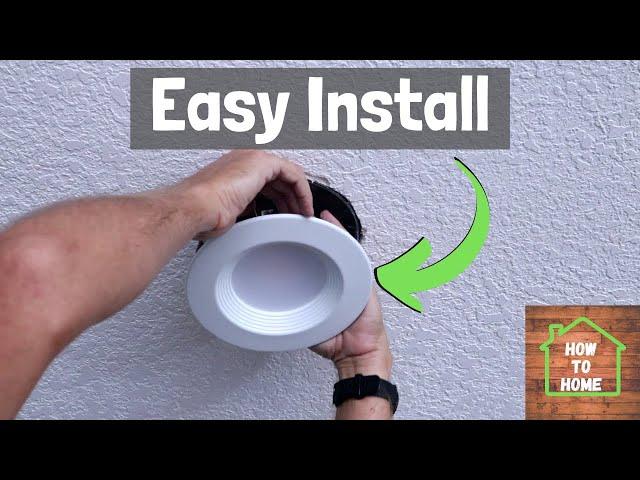 How To Choose and Install LED Retrofit Lights for Home |  Recessed LED Can Light Installation