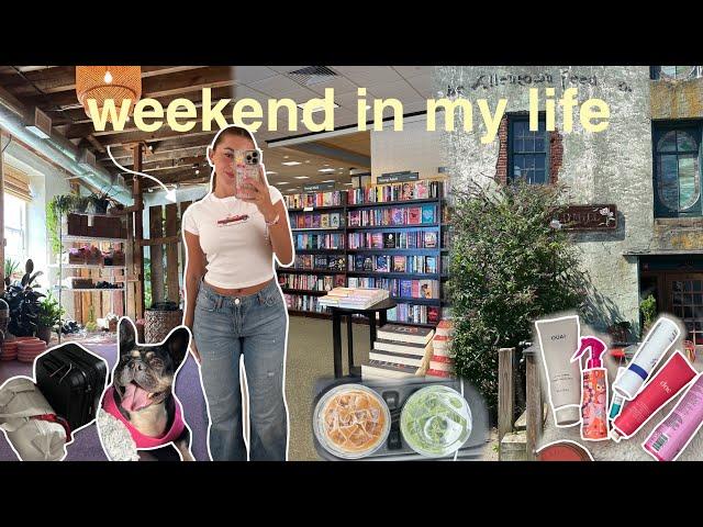 spend a weekend with me ‍️ (workout classes, matcha recipe, hair routine, + lots of yapping)