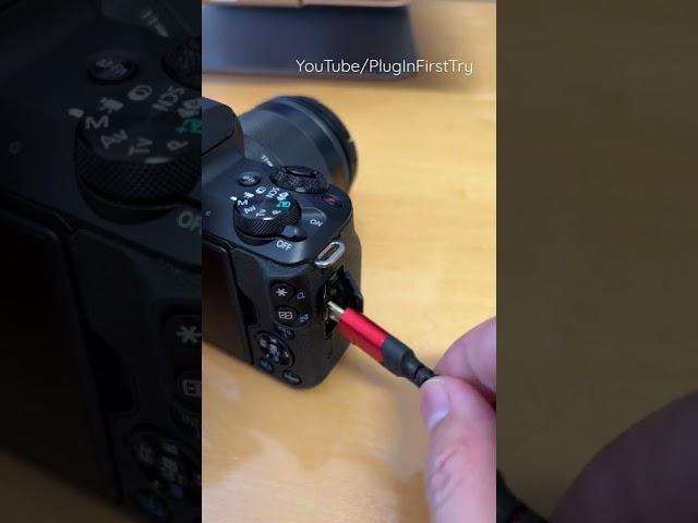 Canon M50 Plug In First Try #shorts #satisfying