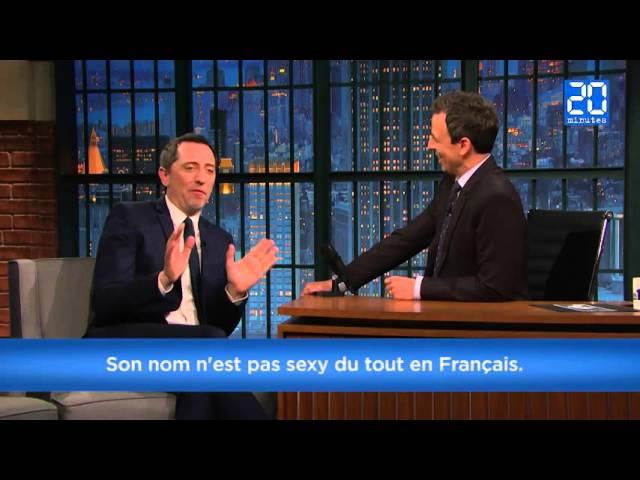 Gad Elmaleh donne une leçon de Français à la télévision américaine